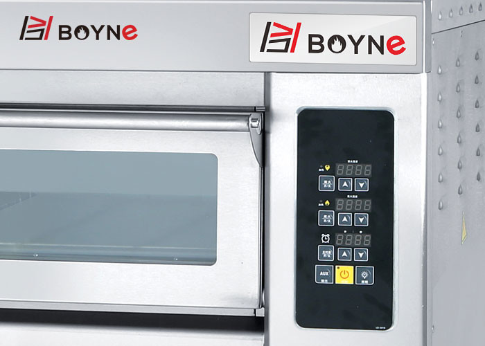 Commercial Industrial Three Layer Six Trays Deck Oven With Long Glass Electric 380v
