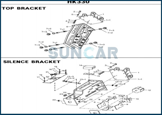 DD691520 Breaker Seals Repair Kit Fits HK330 In BHI Hydraulic Hammer