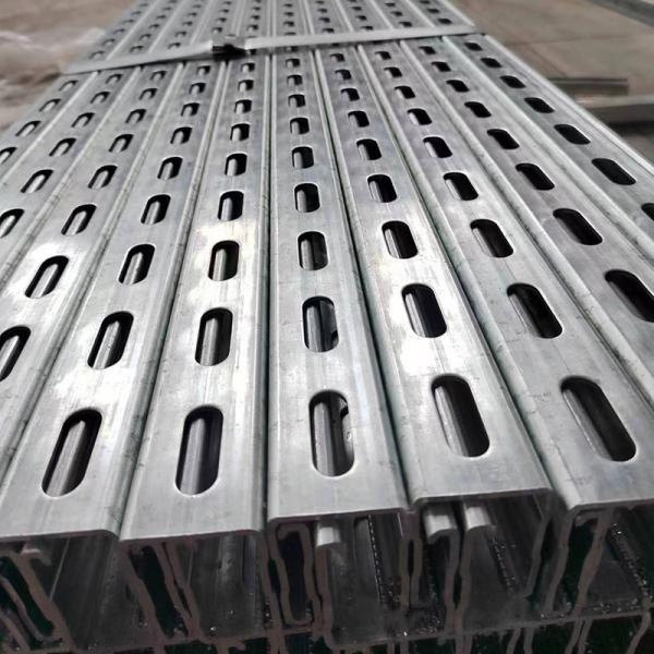 China Lightweight Seismic Conduit Bracketss Slotted Channel  With Superior Heat And Rust Resistance factory