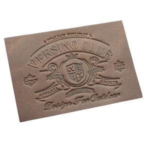 China Promotional Custom Clothing Labels Laser Engraved Silk Screen Printed Advertising factory