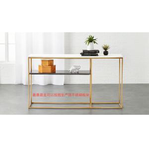High Strength Modern Metal Office Desk Two Layers Smooth Surface