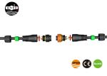 M19 2 Pins Nylon 23mm Waterproof Quick Connectors