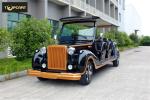 Electric Powered 6 Person Classic Car Golf Carts With Cool Style Accessories