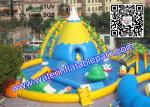 Funny Kids Inflatable Water Park , Inflatable Water Games With Repair Kits