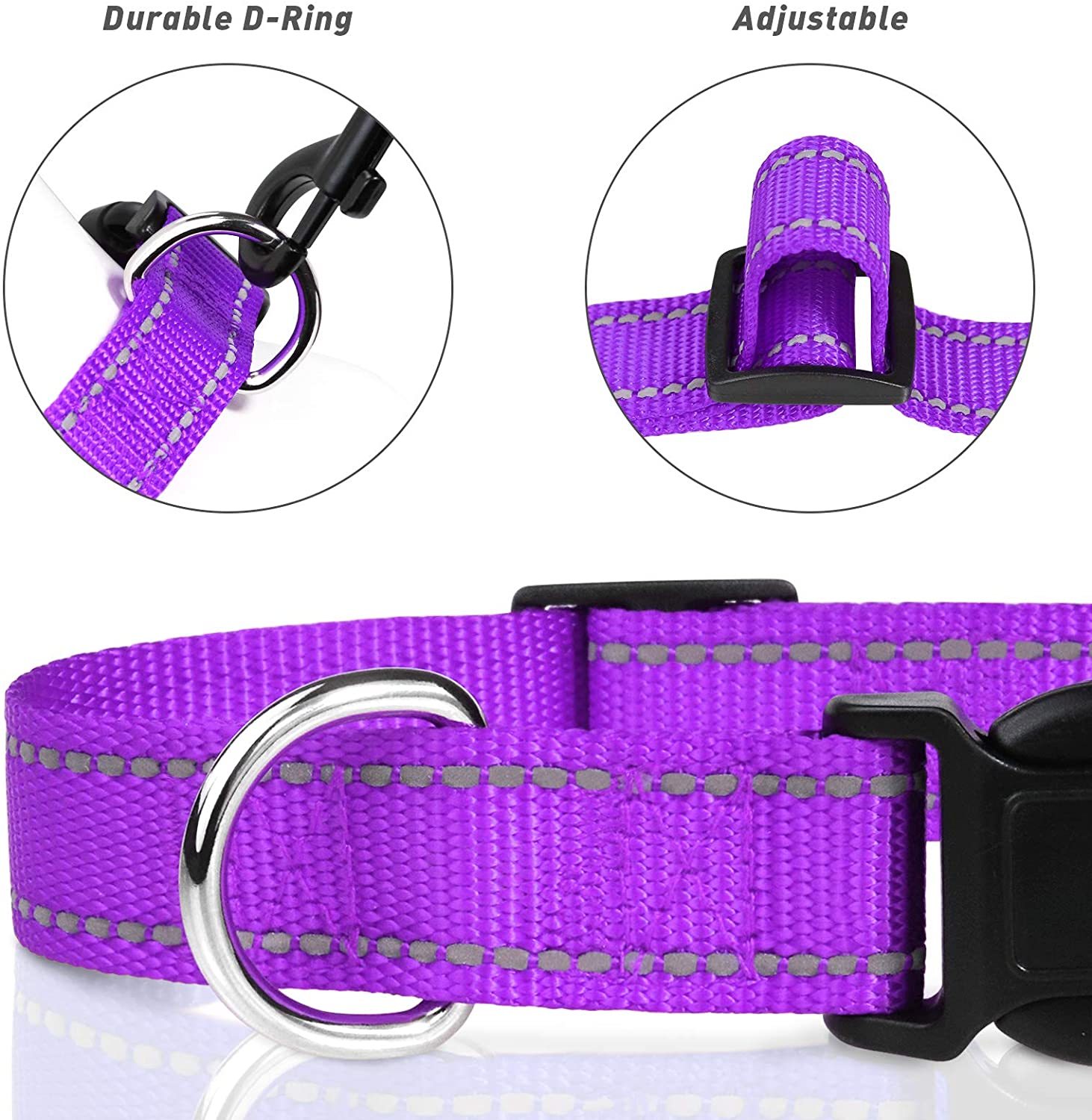 Woven Logo Puppy Flashing Collar
