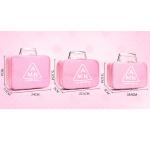 Splash Proof PU Leather Glitter Makeup Bag Case