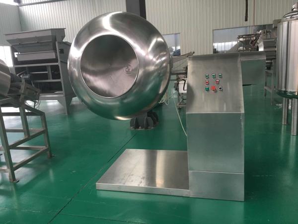 Peanuts / Sugar / Candy Coating Machine For Snack Food Industry High Productivit