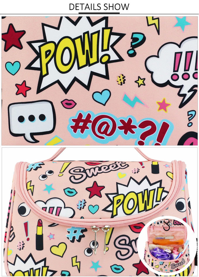 Water Repellent Cartoon Design Oxford Travel Toiletry Bag