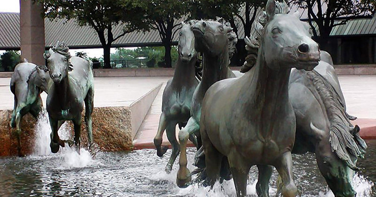 Giant Bronze Sculpture Horse Statue Square Decoration for Sale