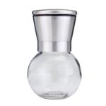 Round Powered Spice 200ml Stainless Steel Salt Grinder