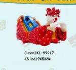 Clown Red Color Children Fun Park Inflatable Slide For Rentals