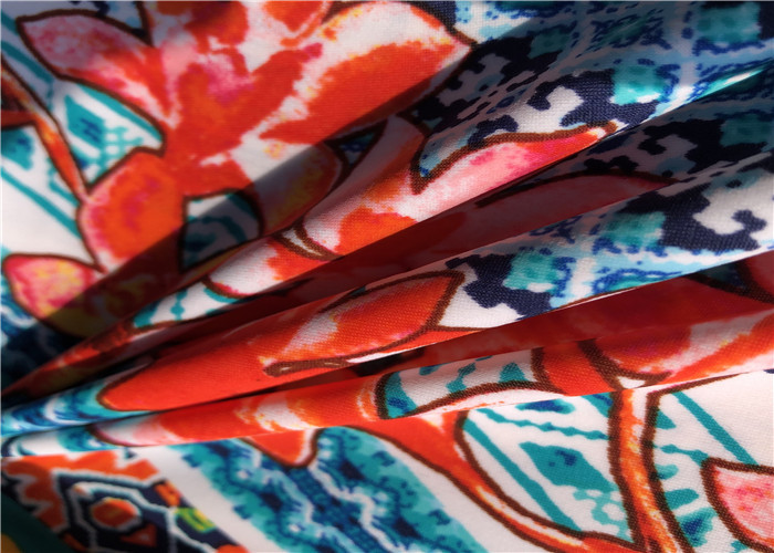 40D+40D AntiStatic 82 Nylon 18 Spandex Fabric For Swimwear