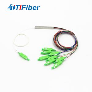 China 1x8 Fiber Optic Plc Splitter With SM FC SC ST LC Fiber Connector factory