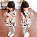 2016 Fashion Girl Colorful Kid's Dress long sleeve Floral Dancing Dress Prince