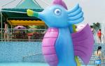 Fiberglass water fountain with Galvanized Carbon Steel Frame of amusement park