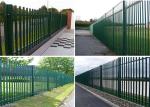 1.8m Height Black Palisade Fencing Hot Dipped Galvanized European