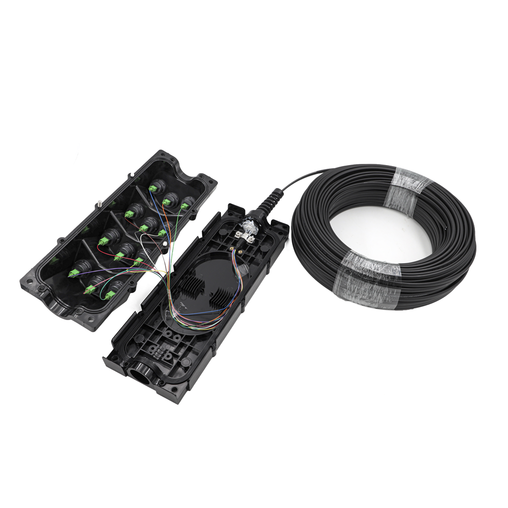 4 Port Waterproof Wall Mount Fiber Optic Splice Closure Enclosure For FTTX