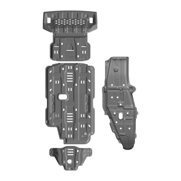 High- Gray Underbody Guard Engine Protection Skid Plates for Mitsubishi Pajero