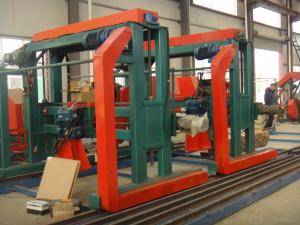 China Double Blades Swing Blade Saw Mills For 6 Meters Flooring Material factory
