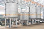 Disc continuous dryer for powdery and granular materials in pharmaceutical,