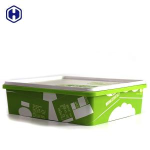 China Empty Square Plastic Food Storage Containers Eco Friendly SGS FDA Certificated factory