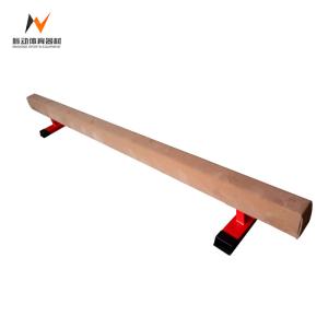China Waterproof Kids Wooden Balance Beam for Gymnastic Equipment 340*45*30cm factory