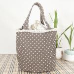 Round Folding H18Cm Thermal Insulated Lunch Bag