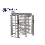 Pedestrian Full Height Turnstile Gate 304 Stainless Steel 24V Security