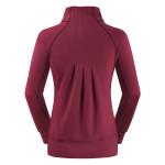 Women long sleeve stand collar thumb hole pullover running winter sweatshirts