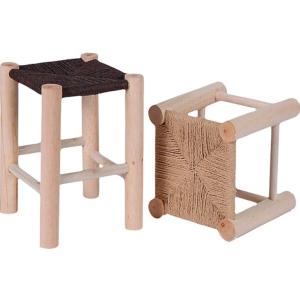 China Transform Your Living Room into a Cozy and Stylish Space with Chinese Style Solid Wood Hand-woven Rattan Stools Chair factory