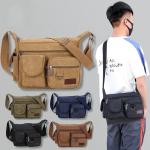 Sympathybag Canvas Multi Layer Crossbody Bag Men's Shoulder Bag