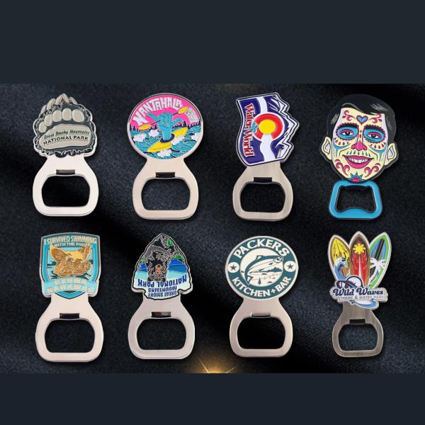Custom Various Magnetic Metal Paint Bottle Opener Beer Bottle Opener