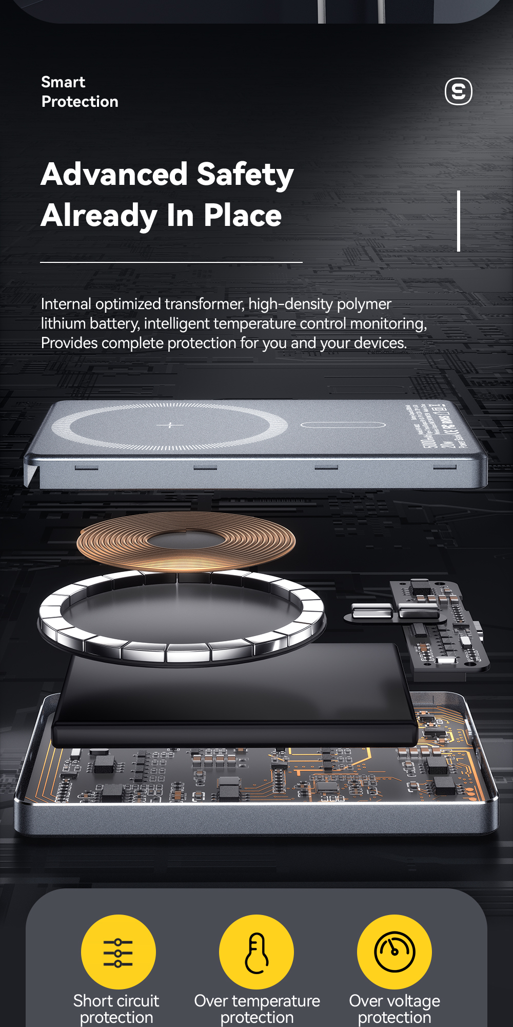 ESSAGER KR-W002 Series Mini Wireless Power Banks Ultra Thin 5000mah