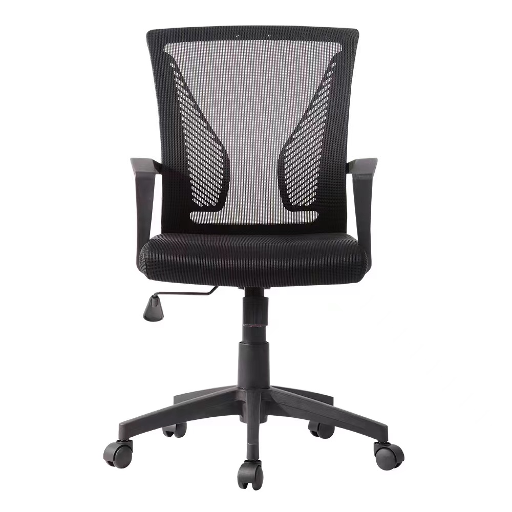 R300mm Nylon Base Black Mesh Administrative Office Chair for Professional Environments