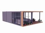 2 Bedrooms Prefabricated Tiny Home Made of Steel Material for Modern Design