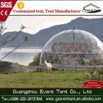 Popular Steel Frame Seaside White Geodesic Dome Tent Diameter 6m - 8m
