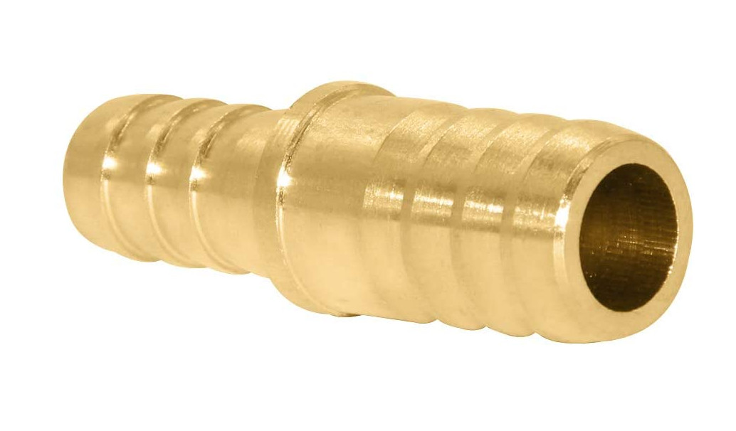 Mender Union 1/4" To 1/2" Barb Hose ID Brass Blow Out Plug