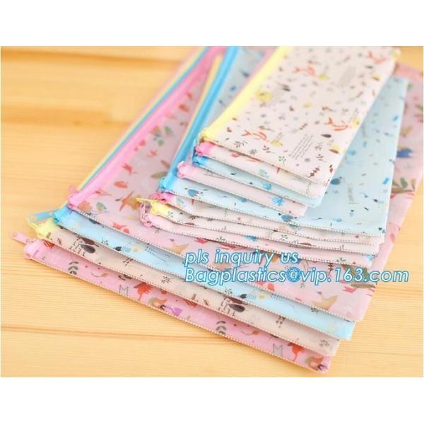 China office stationery ladies document A4 file wallet bag, B4 A4 B5 A5 A6 zipper file office stationery Canvas zip document f factory