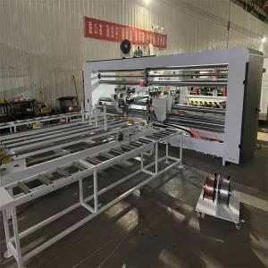 China double servo corrugated carton box stitching stapler carton nailing packing machine factory