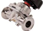 Two Way Hygienic Diaphragm Valve ISO 9001 Approved For Pharmaceutical Industries