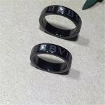 Luxury jewe factory series black ceramic diamond ring