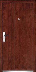 China steel wood security armored door factory