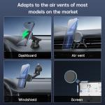 Wear Resistant Magnetic Car Mount Easy Installation Magnetic Phone Holder