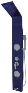 China Blue Color Stainless Steel Shower Wall Panel Multi Functional Corrosion Resistance factory
