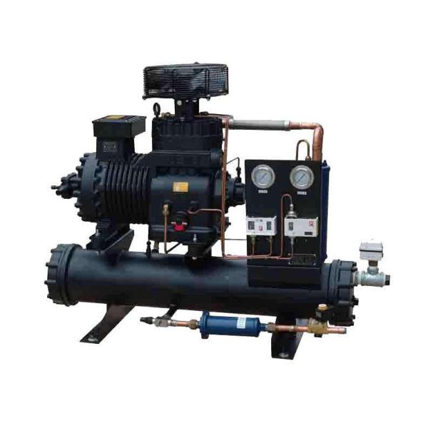 China Efficient Water Cooled Condensing Unit / Copeland &  Piston Compressor Refrigeration Unit factory
