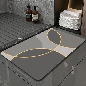 China Bathroom Diatomite Foot Mat Anti Slip Soft Absorbent factory