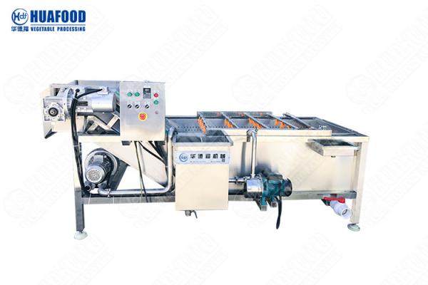 China Leek Garlic Vegetable Fruit Washing Machine , Vegetable Washing Equipment factory
