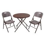 Outdoor Garden Patio Folding Portable Imitated Rattan Plastic Dining Chair