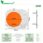 High Lumens 50W Horticulture COB Round Cob Led Light For Spotlights