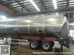 Aluminum Alloy Wheat Flour Bulk Tanker with Tipping Hydraulic Cylinder (6000USG